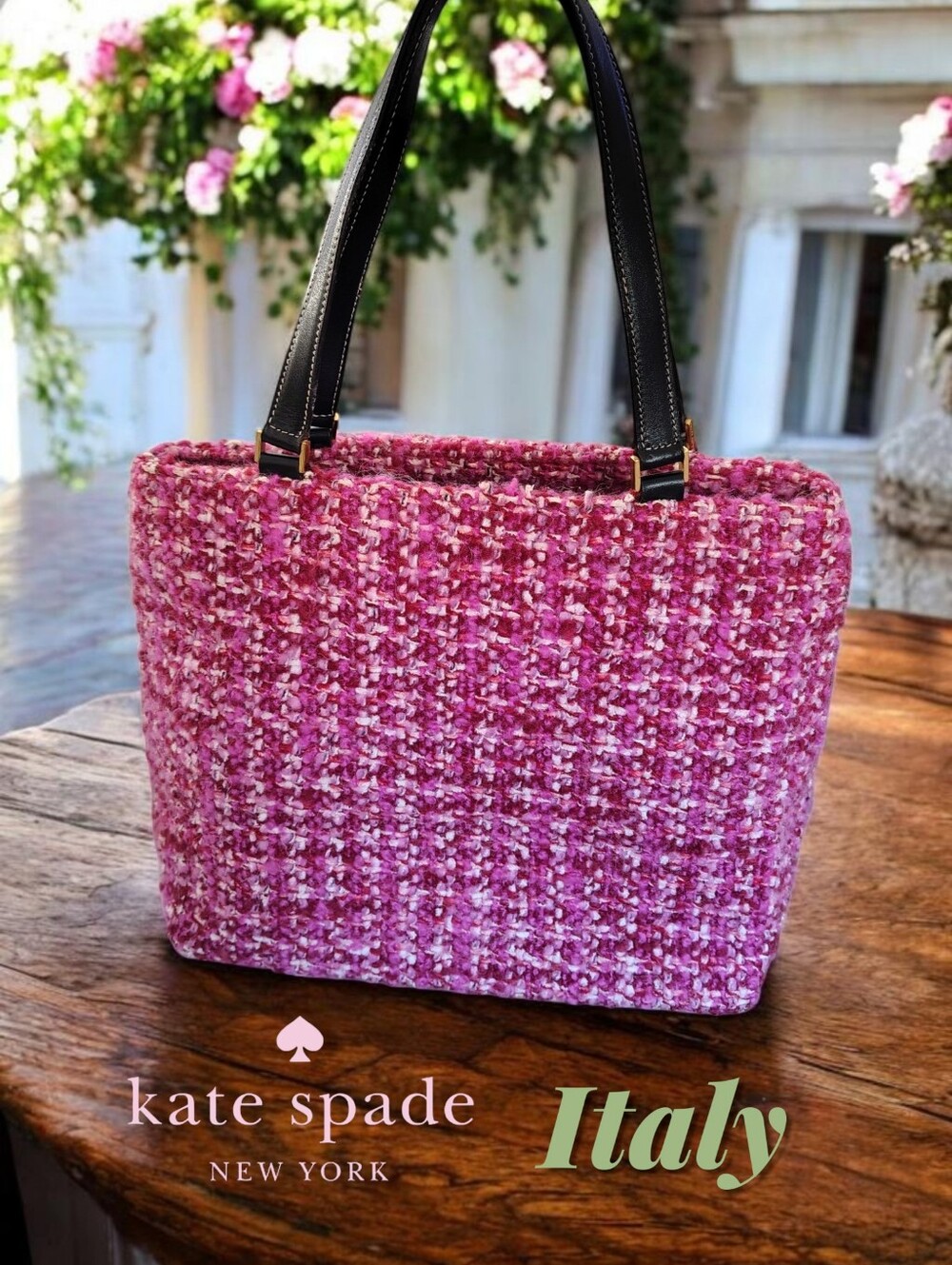 Kate Spade Italy Vintage Tweed Bag